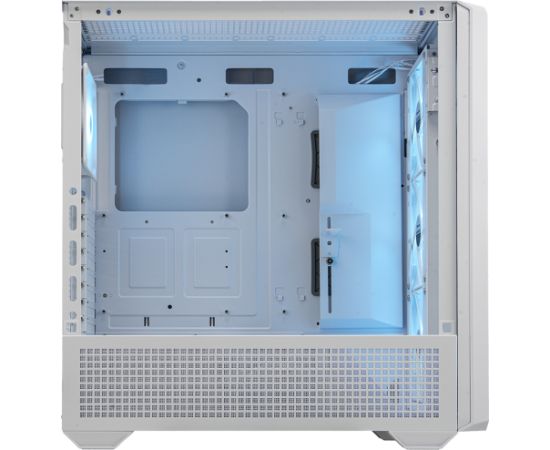 COUGAR | MX600 White | PC Case | Mid Tower / Mesh Front Panel / 3 x 140mm + 1 x 120mm Fans / Transparent Left Panel