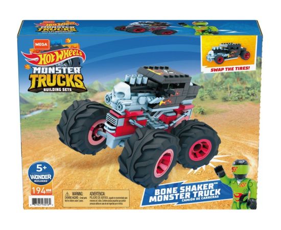 Mega GVM27 Hot Wheels Bone Shaker Monster Truck Konstruktors