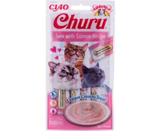 INABA Churu Tuna with salmon - cat treats - 4x14 g