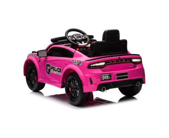 Lean Cars Battery Car Dodge Charger Police Pink