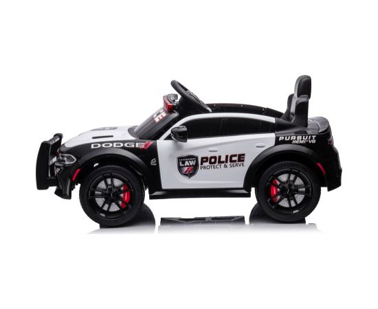 Lean Cars ﻿Battery-powered car Dodge Charger Police White and Black