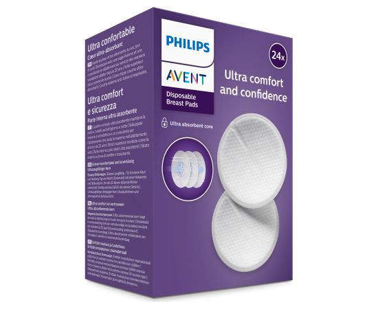 Philips Avent Vienreizējas lietošanas krūšturu ieliktnīši (24 gab.) - SCF254/24