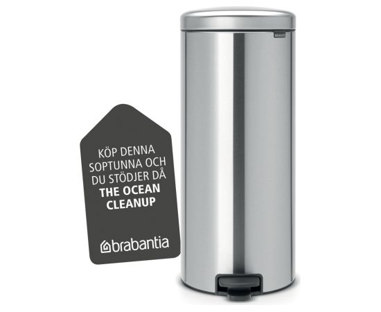 BRABANTIA atkritumu tvertne ar pedāli NewIcon, 30 l, Matt Steel - 114380