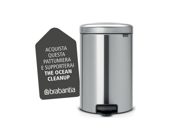 BRABANTIA atkritumu tvertne ar pedāli NewIcon, 20 l, Matt Steel - 114021