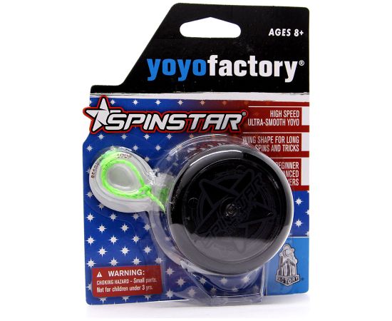 YoYoFactory YO-YO SPINSTRAR iesācējiem/ar iemaņām, melns - YO 442