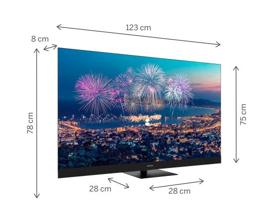 TV Set THOMSON 55" 4K Smart QLED 3840x2160 Wireless LAN Bluetooth Google TV Black 55QG6C14