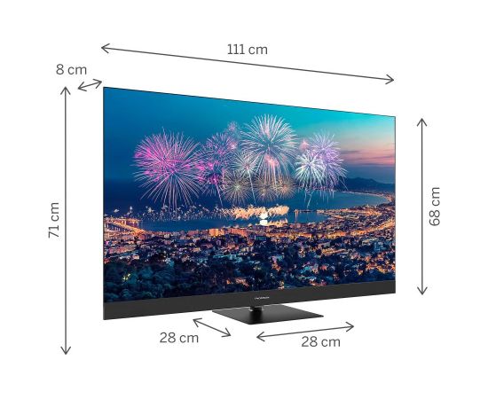 TV Set THOMSON 50" 4K Smart QLED 3840x2160 Wireless LAN Bluetooth Google TV Black 50QG6C14