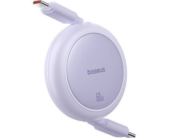 Baseus Free2Pull Mini USB-C to USB-C 60W USB cable, 1m (purple)