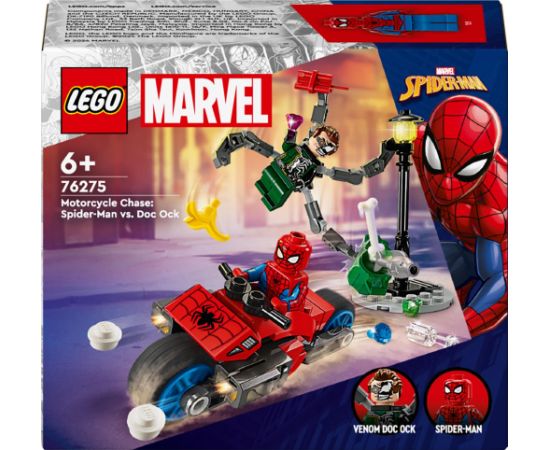 LEGO MERVEL Pościg na motocyklu: Spider-Man vs. Doc Ock (76275)