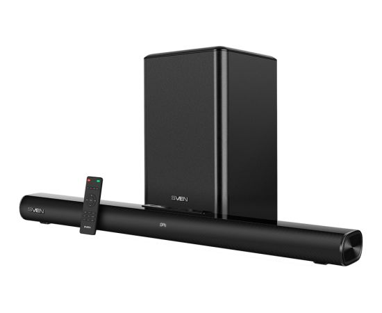 Sven Soundbar SB-2200D, black (300W, DolbyDigital, Bluetooth, HDMI, RC, Optical, USB, display, wireless subwoofer)