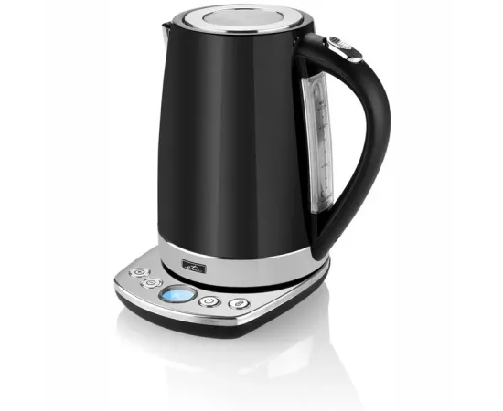 ETA Kettle ETA158790000 With electronic control, Stainless steel, Black, 2200 W, 360° rotational base, 1.7 L