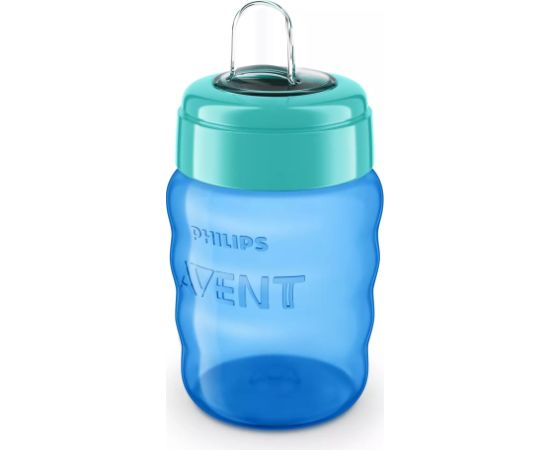 Philips Avent Easy Sip mācību krūzīte,  9M+, 260ml, silikona snīpis, zila - SCF553/05