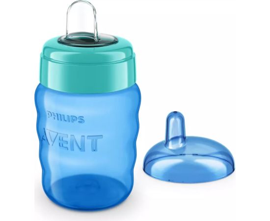 Philips Avent Easy Sip mācību krūzīte,  9M+, 260ml, silikona snīpis, zila - SCF553/05