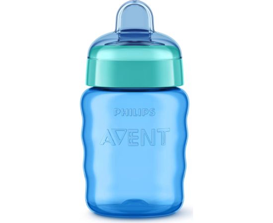 Philips Avent Easy Sip mācību krūzīte,  9M+, 260ml, silikona snīpis, zila - SCF553/05