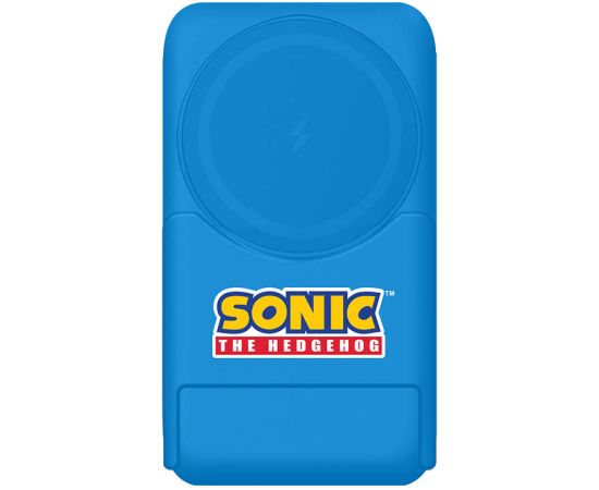 Magnetic powerbank OTL 5000 mAh, USB-C 15W, Sonic The Hedgehoh with stand (blue)