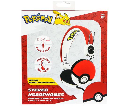 Wired headphones for Kids OTL Pokemon Pokeball Dome (red)