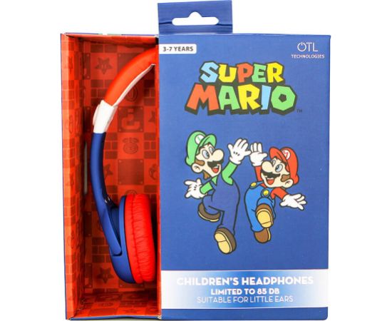 Wired headphones for Kids OTL Super Mario (blue-red)