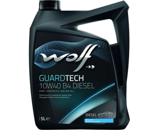 WOLF GUARDTECH 10W40 B4 5L SL/CF A3/B4 MB229.1 505.00 Pussintētiskā eļļa