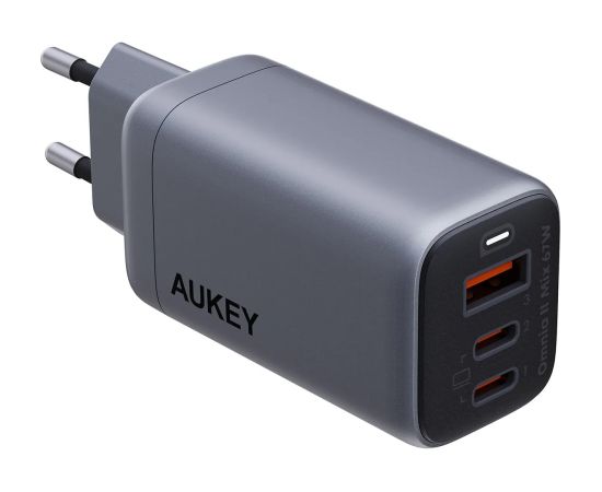 Aukey AUEKY Omnia II Mix PA-B6U Wall charger 1x USB 2x USB-C Power Delivery 3.0 67W