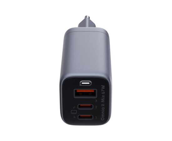 Aukey AUEKY Omnia II Mix PA-B6U Wall charger 1x USB 2x USB-C Power Delivery 3.0 67W