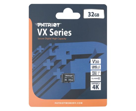 Patriot VX Micro SDXC 32GB 90/80 MB/s V30 U3 UHS-I