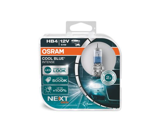 Osram HB4 Cool Blue Intense NextGen (2gab) 12V 51W P22D Spuldzes