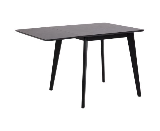 Dining table ROXBY, 80/120x80xH76cm, black