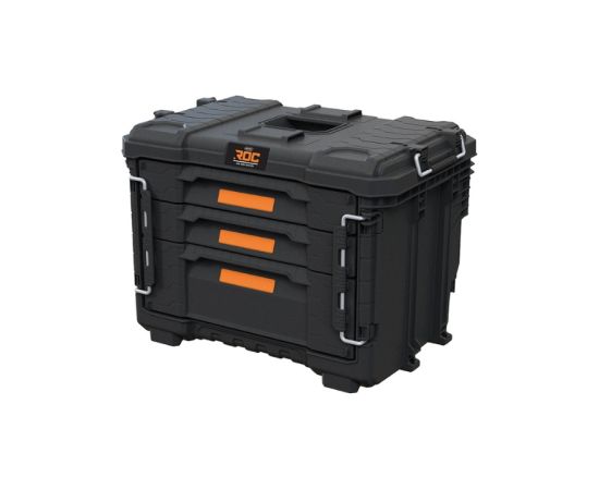 Keter Instrumentu kaste ar 3 atvilktnēm ROC Pro Gear 3 Drawers Unit XL 56,5x37,5x41,3cm