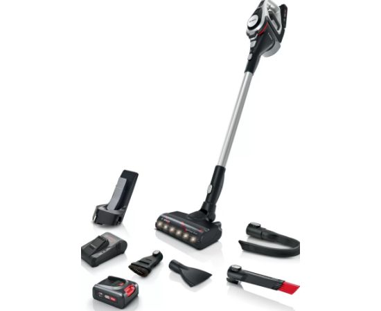 Bosch Serie 8 BCS8224WA handheld vacuum Black, Red, Steel Bagless