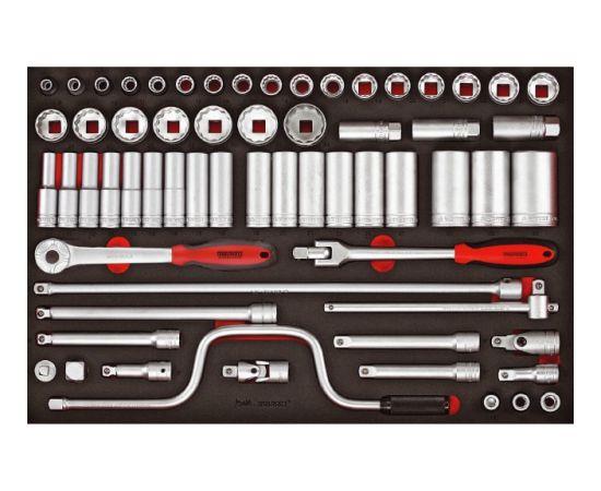 Tengtools Uzgaļu komplekts Teng Tools TTESK63; EVA; 63 gab.