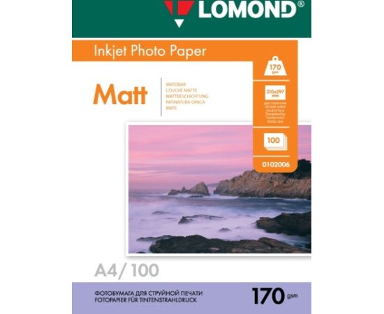 Lomond Photo Inkjet Paper Matte 170 g/m2 A4, 100 sheets, double sided