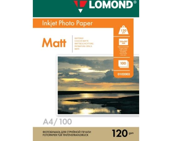 Lomond Photo Inkjet Paper Matte 120 g/m2 A4, 100 sheets