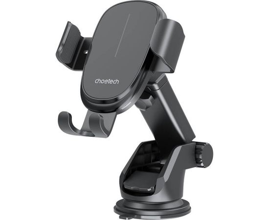 Gravity car holder with charger Choetech T203-F, 15W (black)