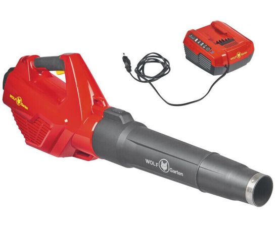 WOLF-Garten LYCOS 40/740 B cordless leaf blower set, leaf blower (red/black, Li-ion battery 5.0 Ah)