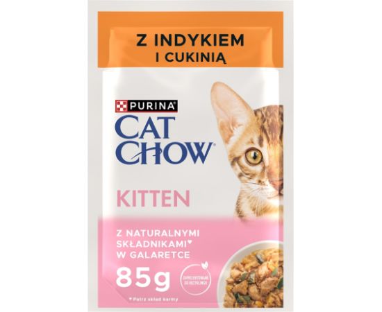 PURINA Cat Chow Kitten Turkey and Zucchini - wet cat food - 4 x 85g