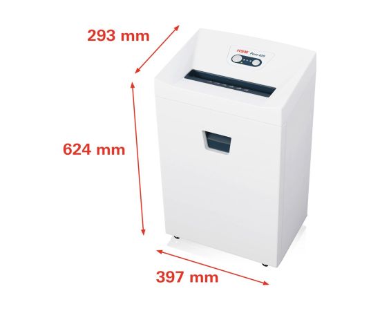 HSM Pure 420 shredder, 35 l, 1,9x15 mm