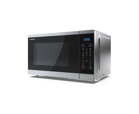 Sharp YC-MG252AE-S microwave Countertop Grill microwave 25 L 900 W Black, Silver