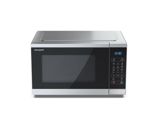 Sharp YC-MG252AE-S microwave Countertop Grill microwave 25 L 900 W Black, Silver