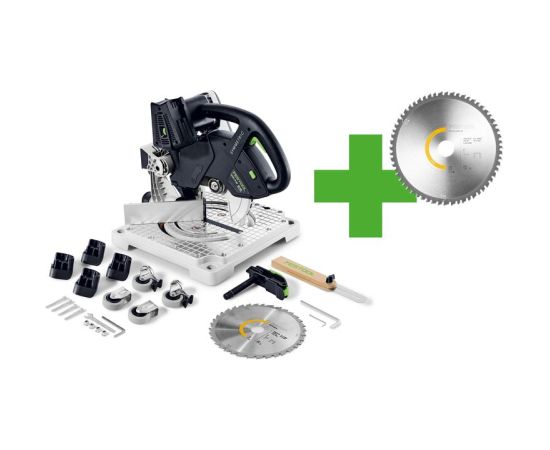 Leņķzāģis Festool SYMMETRIC SYMC 70 EB-Basic Mt Edt; 2x18 V (bez akumulatora un lādētāja)