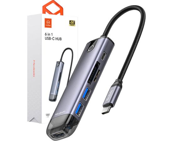 Mcdodo HU-7420 10-in-1 USB-C Hub (USB-C, HDMI, VGA, USB3.0*2, USB3.0*2, SD, TF)