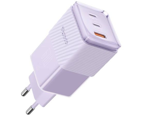 GaN 67W mains charger Mcdodo CH-1502 2x USB-C, USB-A (purple)