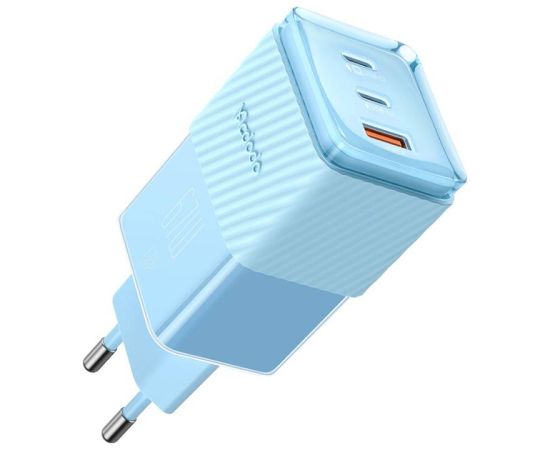 GaN 67W mains charger Mcdodo CH-1503 2x USB-C, USB-A (blue)