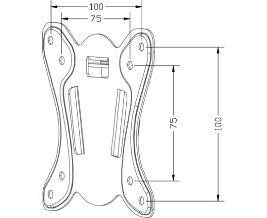 Maclean MC-715A TV Mount, TV Holder, Max VESA 100x100, 13-27", 25kg