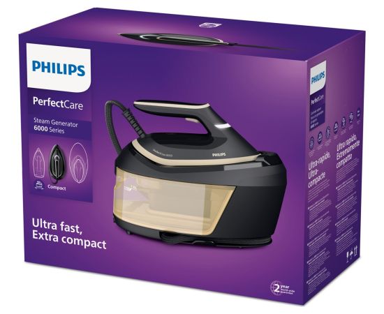 Philips PSG6064/80 steam ironing station 2400 W 1.8 L SteamGlide Advanced Black, Gold