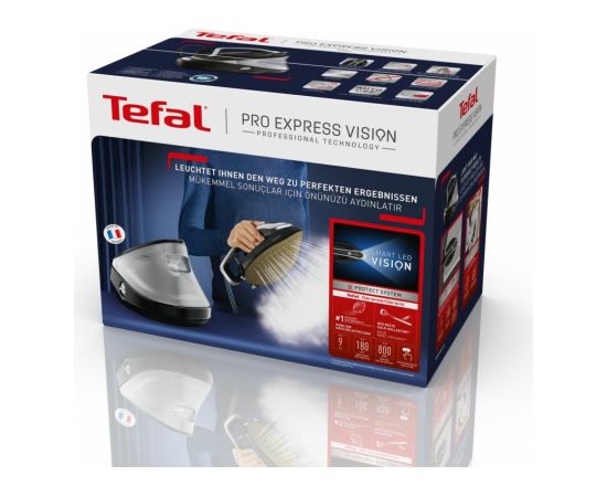 Tefal Pro Express Vision GV9821 3000 W 1.2 L Durilium AirGlide Autoclean soleplate Black, Silver