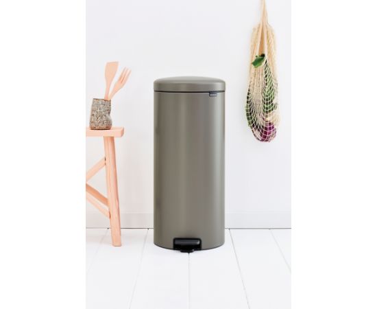 BRABANTIA atkritumu tvertne ar pedāli NewIcon, 30 l, Platinum - 114441