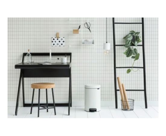 BRABANTIA atkritumu tvertne ar pedāli NewIcon, 12 l, White - 111969