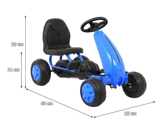 Ramiz Quad Na Pedały Dla Dziecka Mini Lekki Niebieski