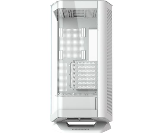 COUGAR | FV270 White | PC Case | Mid tower / Tempered, Curved Glass Perimeter / Quick Detachable Air Filters / Up to 9 Fans (1x120mm RGB Preinstalled) / White