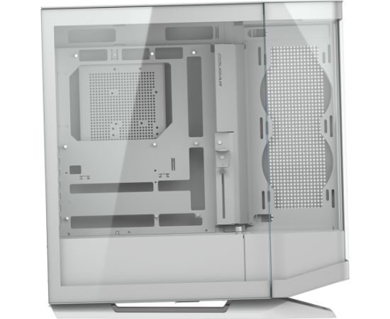 COUGAR | FV270 White | PC Case | Mid tower / Tempered, Curved Glass Perimeter / Quick Detachable Air Filters / Up to 9 Fans (1x120mm RGB Preinstalled) / White